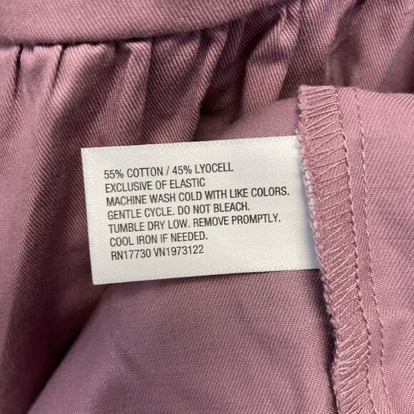 Ava & Viv Women's Balloon Long Sleeve Woven Midi A Line Dress Mauve Size 1X - Picture 6 of 6